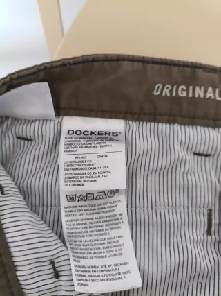 Pantalones Dockers Talla L Verde Oliva w31 l34