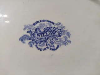 Bandeja Porcelana Inglesa Willow Azul
