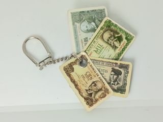 Llavero Billetes España Vintage