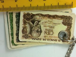 Llavero Billetes España Vintage