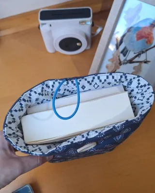 Funda para libro / tablet estampado azul bandana