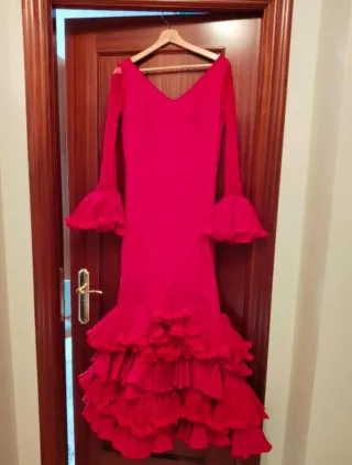 Traje de flamenca rojo