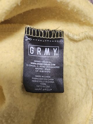 Sudadera Grimey GRMY amarilla hoodie