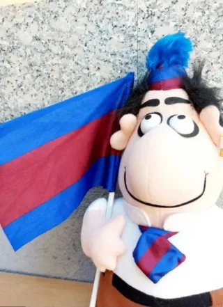 Peluche Jordi Cule Barça años 90 Nuevo