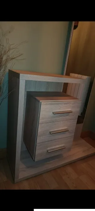 Mueble recibidor con espejo