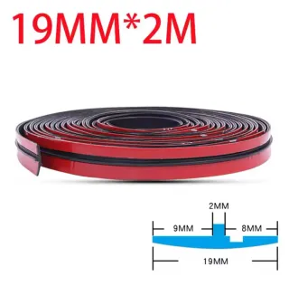 Tira Protectora Parabrisas 19MM x 2M y de 14MM x 2