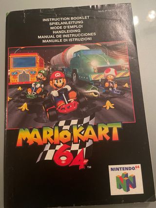 Manual Mario Kart 64 Nintendo 64
