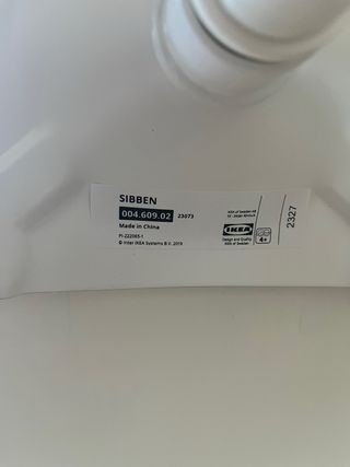 Silla infantil giratoria blanca y verde IKEA