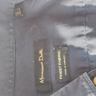 Camisa Massimo Dutti Azul Marino T. L