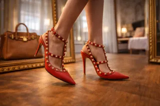 Scarpe Rockstud Valentino Garavani rosse 36
