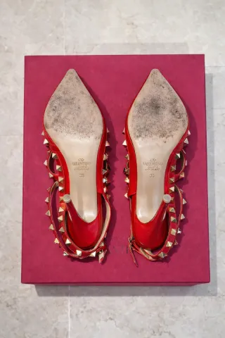 Scarpe Rockstud Valentino Garavani rosse 36