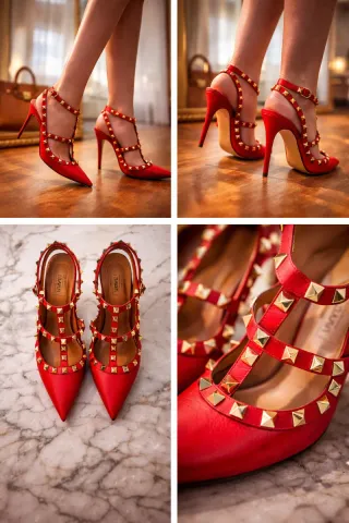 Scarpe Rockstud Valentino Garavani rosse 36