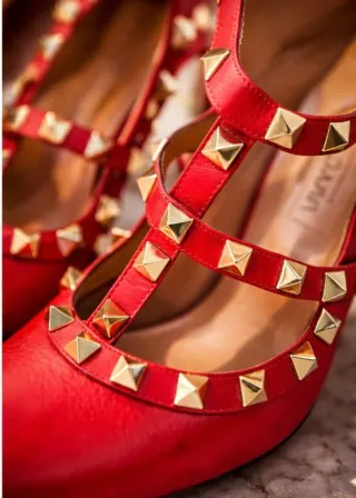 Scarpe Rockstud Valentino Garavani rosse 36