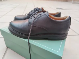 Zapatos niño comunión piel azules