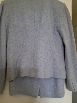 Traje chaqueta mujer 1.2.3 azul y dorado