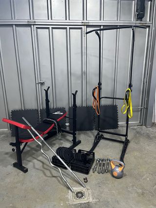 Equipo de gimnasio completo para casa