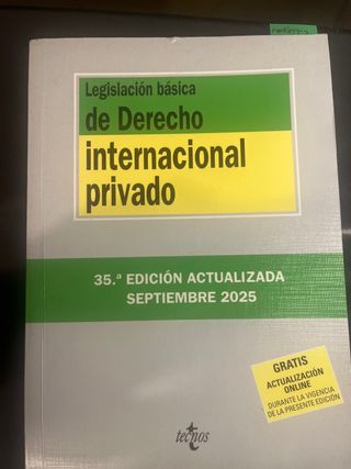 Legislación básica de derecho internacional privad