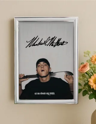 Quadro Eminem autografato