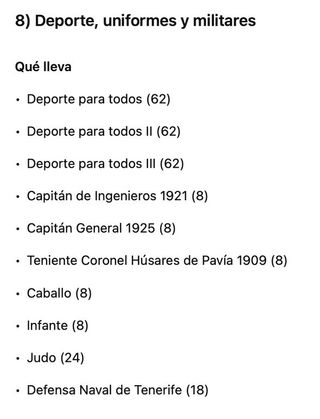 Lote sellos deporte y militar España