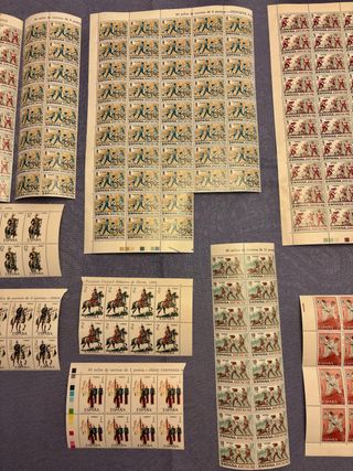 Lote sellos deporte y militar España