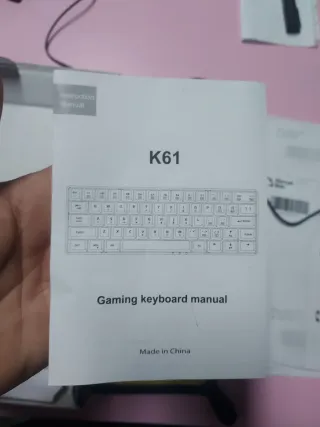 Teclado Mecánico Gaming Negro y Blanco