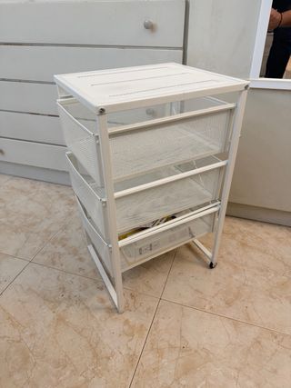 Cajonera Archivador Metálica Blanca