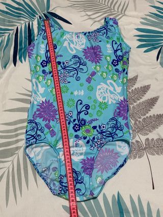 Maillot Azul Estampado Gimnasia/Patinaje
