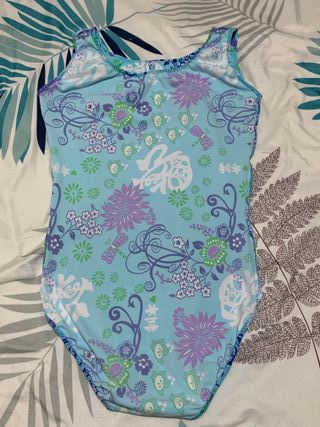 Maillot Azul Estampado Gimnasia/Patinaje