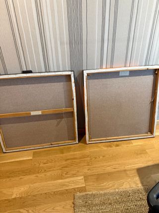 Conjunto de 2 cuadros abstractos