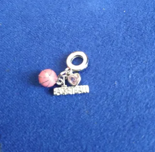 Charm Baloncesto Corazón Balón pulsera Pandora