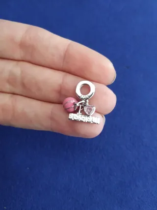 Charm Baloncesto Corazón Balón pulsera Pandora
