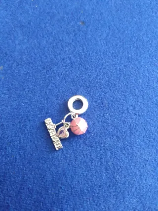 Charm Baloncesto Corazón Balón pulsera Pandora