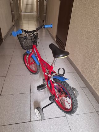 Bicicleta Patrulla Canina Roja y Azul