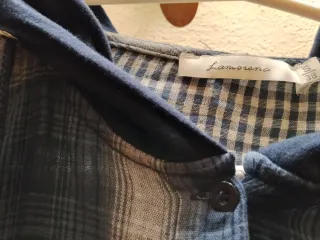 Camisa de cuadros con capucha