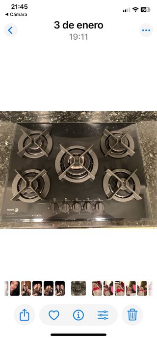 Placa de gas Fagor 5 fuegos