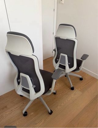 2 Sillas Oficina Spacio Asmara Blanca/Negra