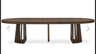 Mesa de comedor redonda de madera