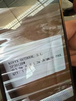 Piscina redonda chapa acero 300x120cm