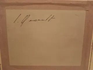 Cuadro antiguo Jaume Queralt pastel