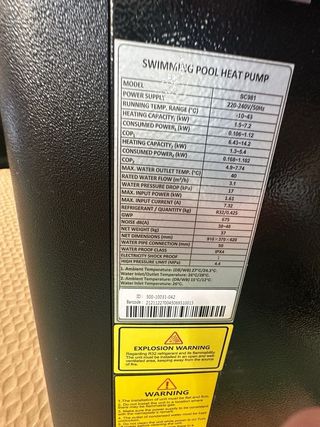 Bomba Calor Aquaforte Full Inverter 7.2Kw