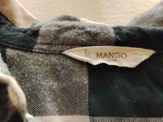 Camisa de cuadros manga larga
