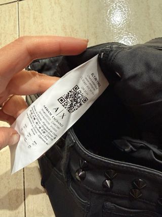 Armani Exchange Vaqueros Grises Tachuelas