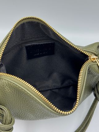 Borsa vera pelle verde donna