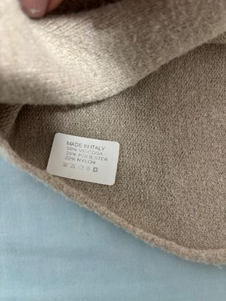 Jersey mujer italiano beige talla única