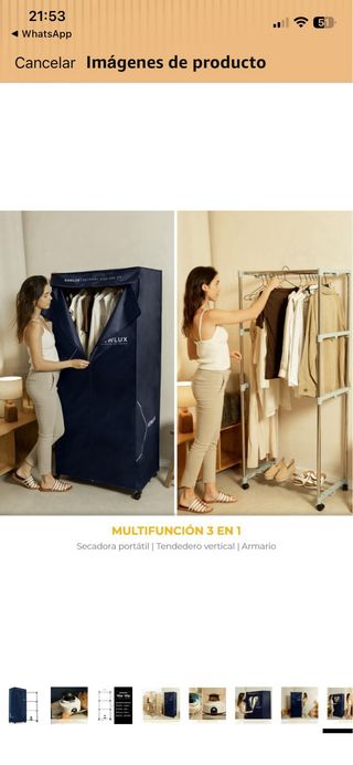 Secadora de Ropa Eléctrica Portátil NEWLUX