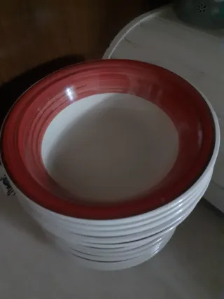 Piatti colorati  6 piani 6 fondi 6 piccoli