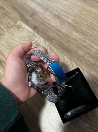 Reloj Ricecgo Hombre Negro/Plateado