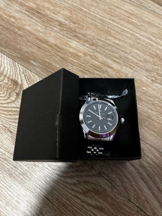 Reloj Ricecgo Hombre Negro/Plateado