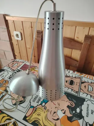 Lámpara colgante plateada