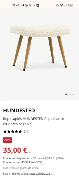 Sillón y reposapiés de borreguito